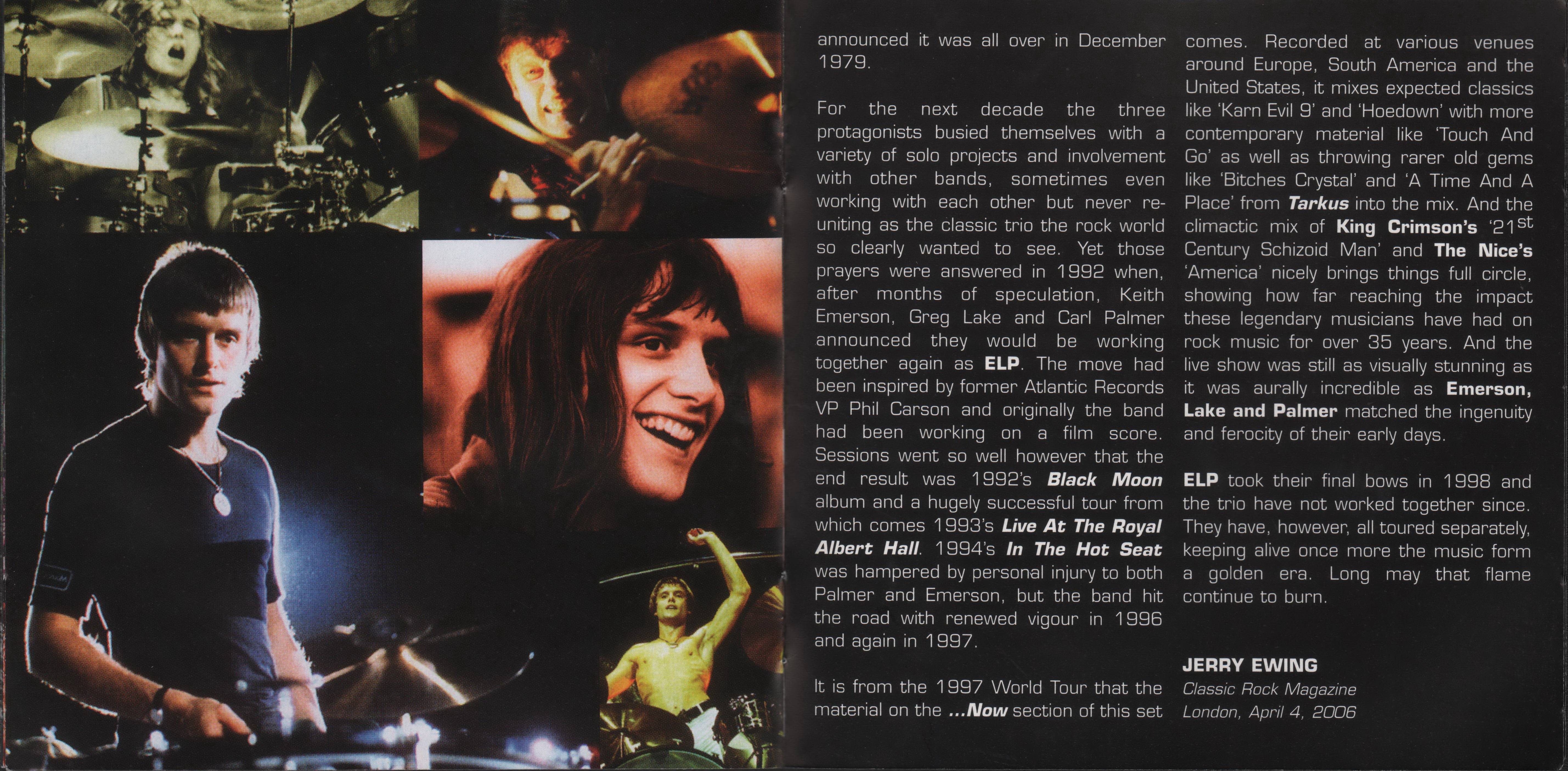 Emerson, Lake and Palmer Then and Now [Booklet05 uk]